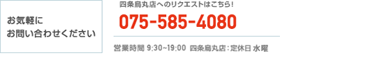 お電話でのリクエスト 075-585-4080